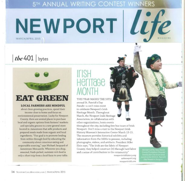 Newport Life Magazine – “Irish Heritage Month”